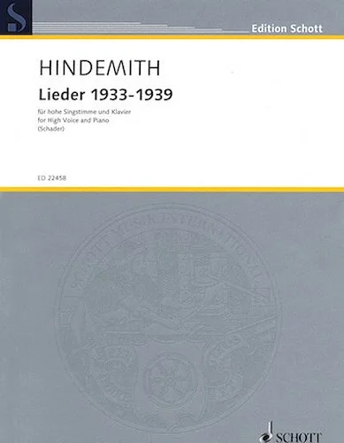 Lieder 1933-1939