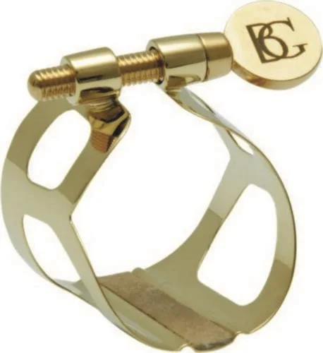 Ligature, w Cap, Bb CL, Trad, Gold-Plt