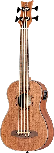 Lizard Series Left-Handed Acoustic-Electric Uke-Bass w/ Bag