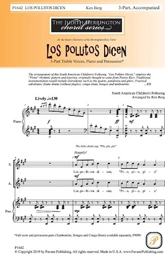 Los Pollitos Dicen - Judith Herrington Choral Series