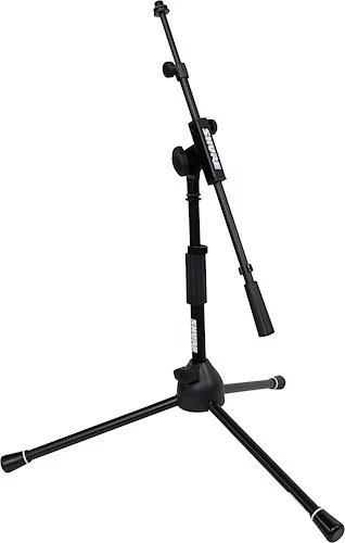 Low-Profile Tripod Mic Stand with Telescoping Boom