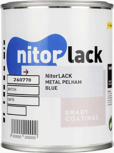 LT-9662-000 - Nitorlack Metal Pelham Blue Finish Nitrocellulose 500ml Can<br>