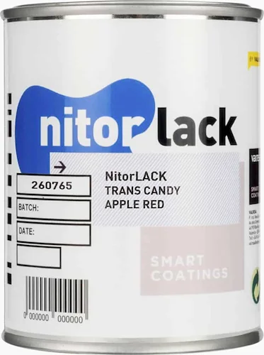 LT-9665-000 - Nitorlack Candy Apple Red Finish Nitrocellulose 500ml Can<br>