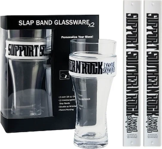 Lynyrd Skynyrd 2-Pack Slap Band Pint Size Glassware - Southern Rock