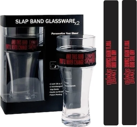 Lynyrd Skynyrd 2-Pack Slap Band Pint Size Glassware - Freebird