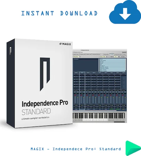 MAGIX Independence Pro Standard (Download)<br>2GB world-class sample workstation with 100 patches, Origami reverb & FX