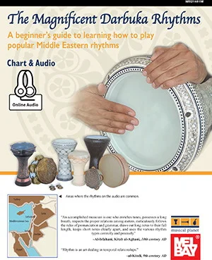 Magnificent Darbuka Rhythms Chart<br>A beginner's guide to learning how to play popular Middle Eastern rhythms