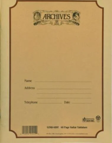 Manuscript, Guitar Tab,48 Sheet Archives