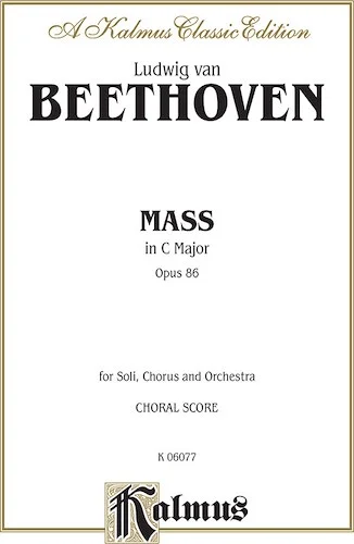 Mass in C Major, Opus 86