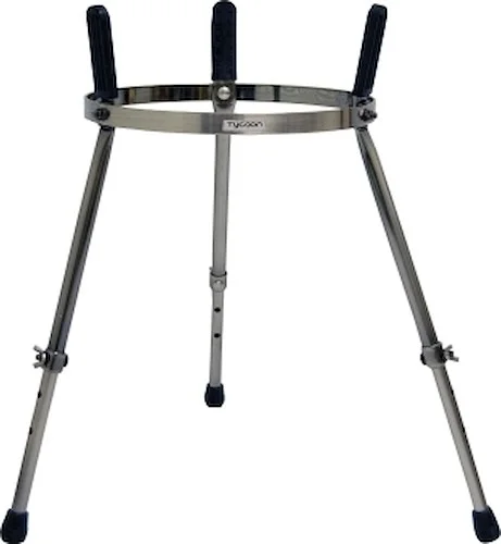 Master Series Single Conga Stand - Brushed Chrome Finish