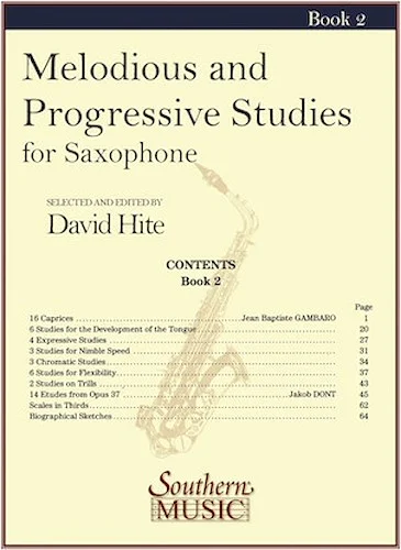 Melodious and Progressive Studies, Book 2 - for Saxophone