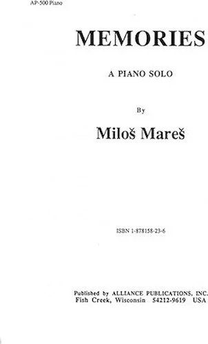 Memories - A Piano Solo