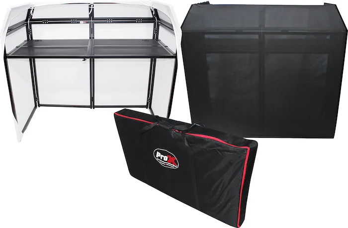 Mesa MK2 DJ Facade Table Station Includes White & Black Scrims and Padded Carry Bag