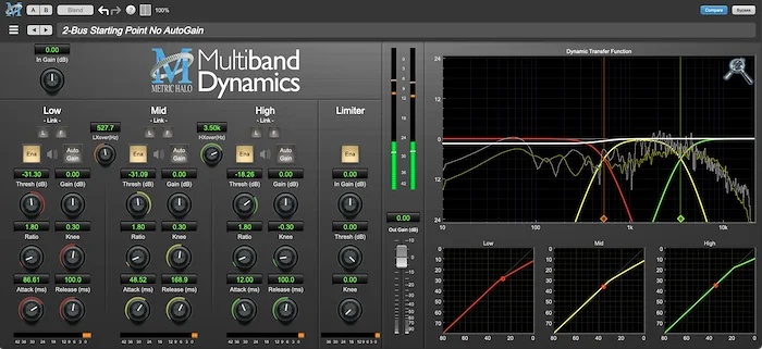 MH Multiband Dynamics v4 (Download) <br>Can the best EQ be a compressor?  Yes!