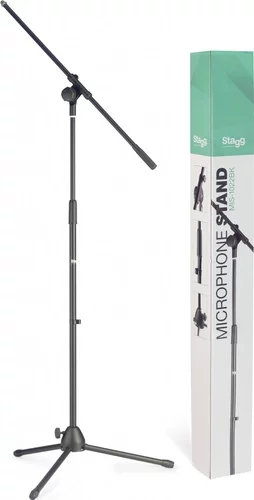 Microphone boom stand w/ folding legs