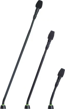 Microflex Series Modular Gooseneck Microphone (10", Cardioid, Status Indicator, Less Preamp)