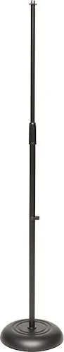 Microphone floor stand w/heavy solid round black base