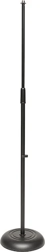 Microphone floor stand w/heavy solid round black base