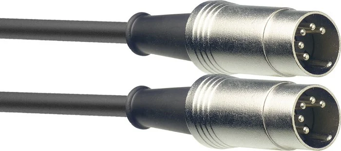 MIDI cable, DIN/DIN (m/m), 2 m (63'), metal connectors