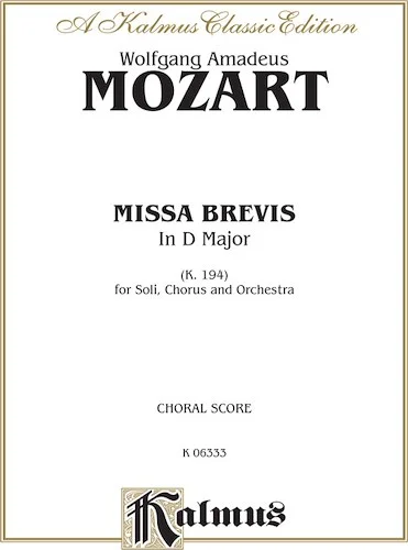 Missa Brevis in D Major, K. 194