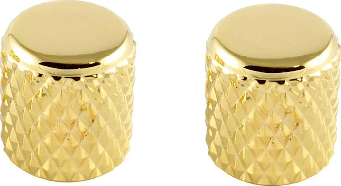 MK-0112 Heavy Knurl Metal Barrel Knobs<br>Gold