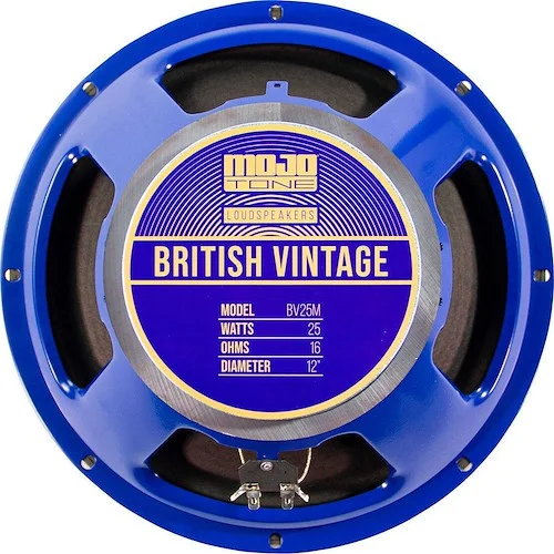 Mojotone BV-25M 12" British Vintage 25W Speaker 16 OHM<br>