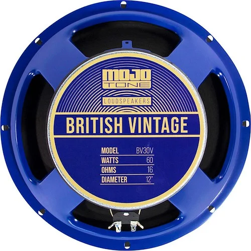 Mojotone BV-30V 12" British Vintage 60W Speaker 16 OHM<br>