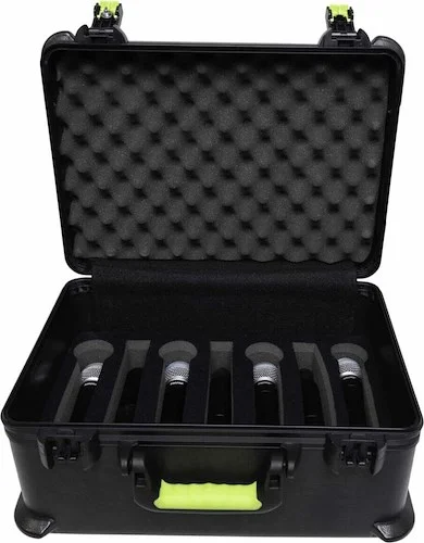 Molded Case for (7) Wireless Mics - TSA Latch