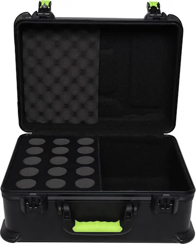 Molded Case w/ Drops for (15) Mics - TSA Latch