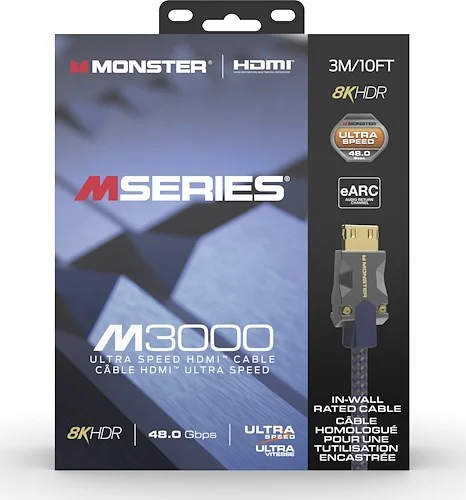 Monster VMM10008 M3000 HDMI 2.1 Cable. 3 Meter