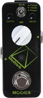 MOOER Modverb Compact Reverb with 3 Modulation, Flanger, Vibrato, Phaser and Tap Tempo, Frozen Functionality