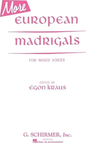 More European Madrigals Mixed Voices Eng And It/Sp/Gr/Fr