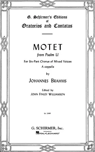 Motet, Op. 29, No. 2 (from Psalm 51)