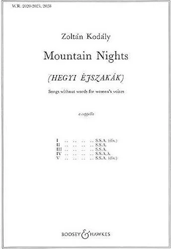 Mountain Nights - Complete - Songs without words for women's voices