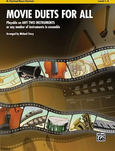 Movie Duets for All: Playable on Any Two Instruments or Any Number of Instruments in Ensemble