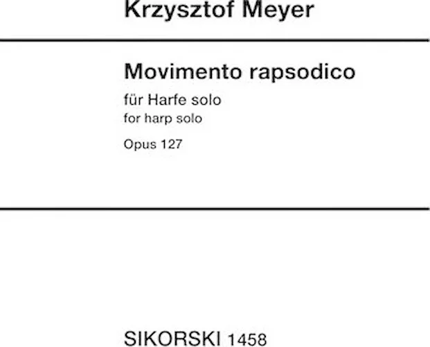 Movimento Rapsodico Op. 127 - for Harp Solo