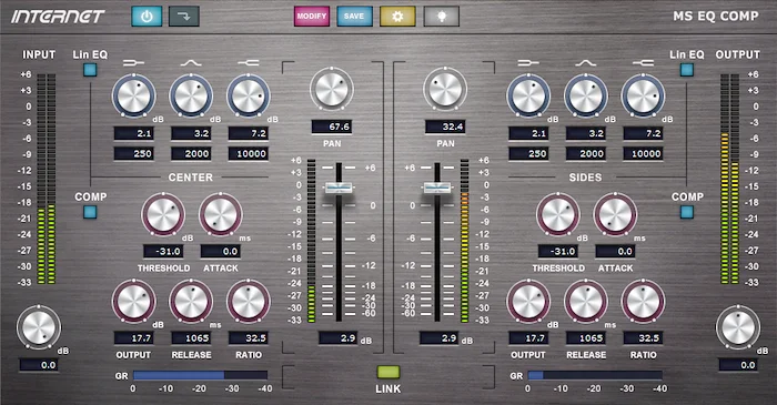 MS EQ Comp - PC (Download) <br>EQ left, right, mid and sides independently with compression - PC - VST-2