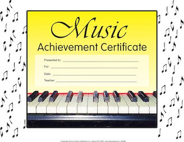 Music Achievement Certificate