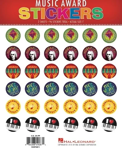 Music Award Stickers