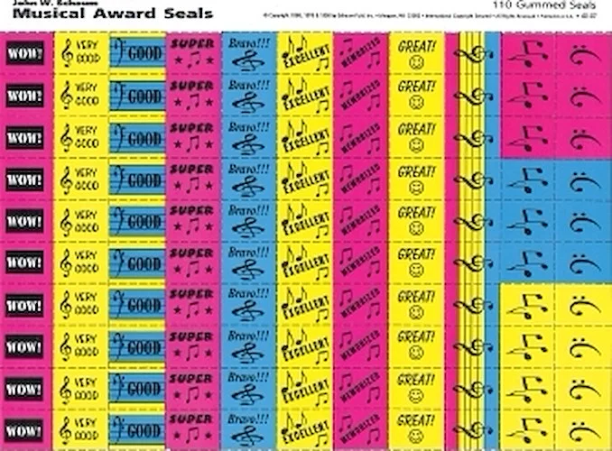 Musical Award Seals