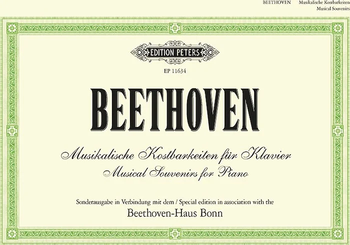Musical Souvenirs for Piano: Original Works and Arrangements<br>Special Edition in Association with the Beethoven-Haus Bonn