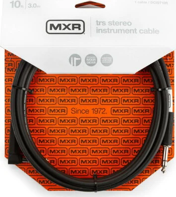 MXR® 10 FT TRS STEREO CABLE - RIGHT / STRAIGHT