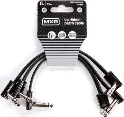MXR® 6 INCH TRS RIBBON PATCH CABLE - 3 PACK