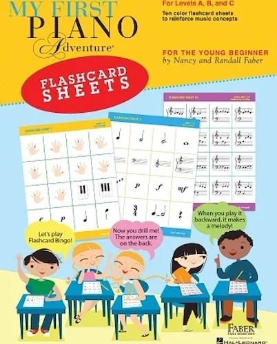 My First Piano Adventure  Flashcard Sheets - For the Young Beginner