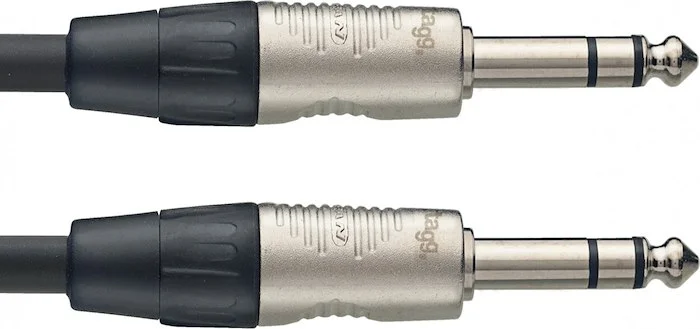 N series audio cable, jack/jack (m/m), stereo, 1 m (3')