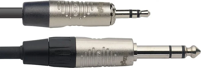 N series audio cable, mini jack/jack (m/m), stereo, 2 m (6')