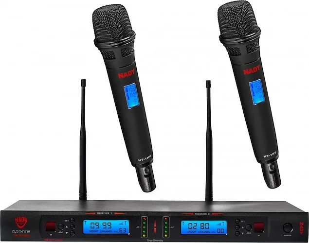 Nady 2W-1KU HT Dual True Diversity 1000-Channel Professional UHF Wireless System