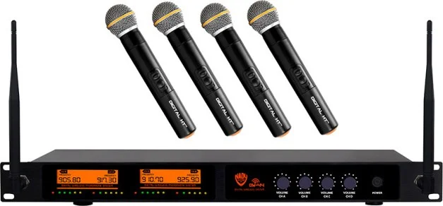 Nady DW-44 Quad Digital Wireless Handheld Microphone System