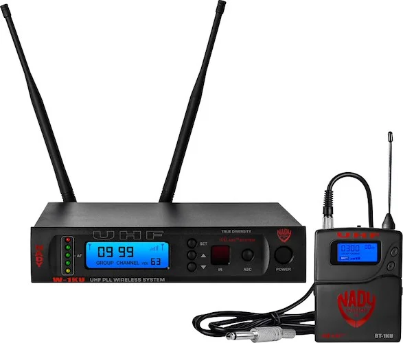Nady W-1KU GT True Diversity 1000-Channel Professional Guitar/Instrument Microphone Wireless System