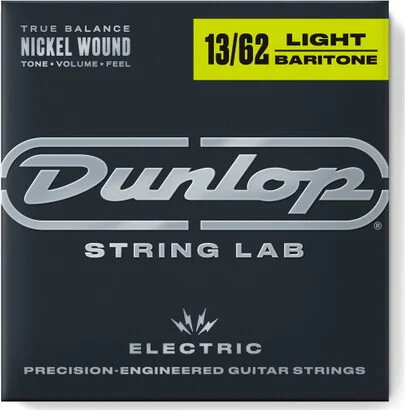 NICKEL WOUND ELECTRIC BARITONE GUITAR STRINGS 13-62